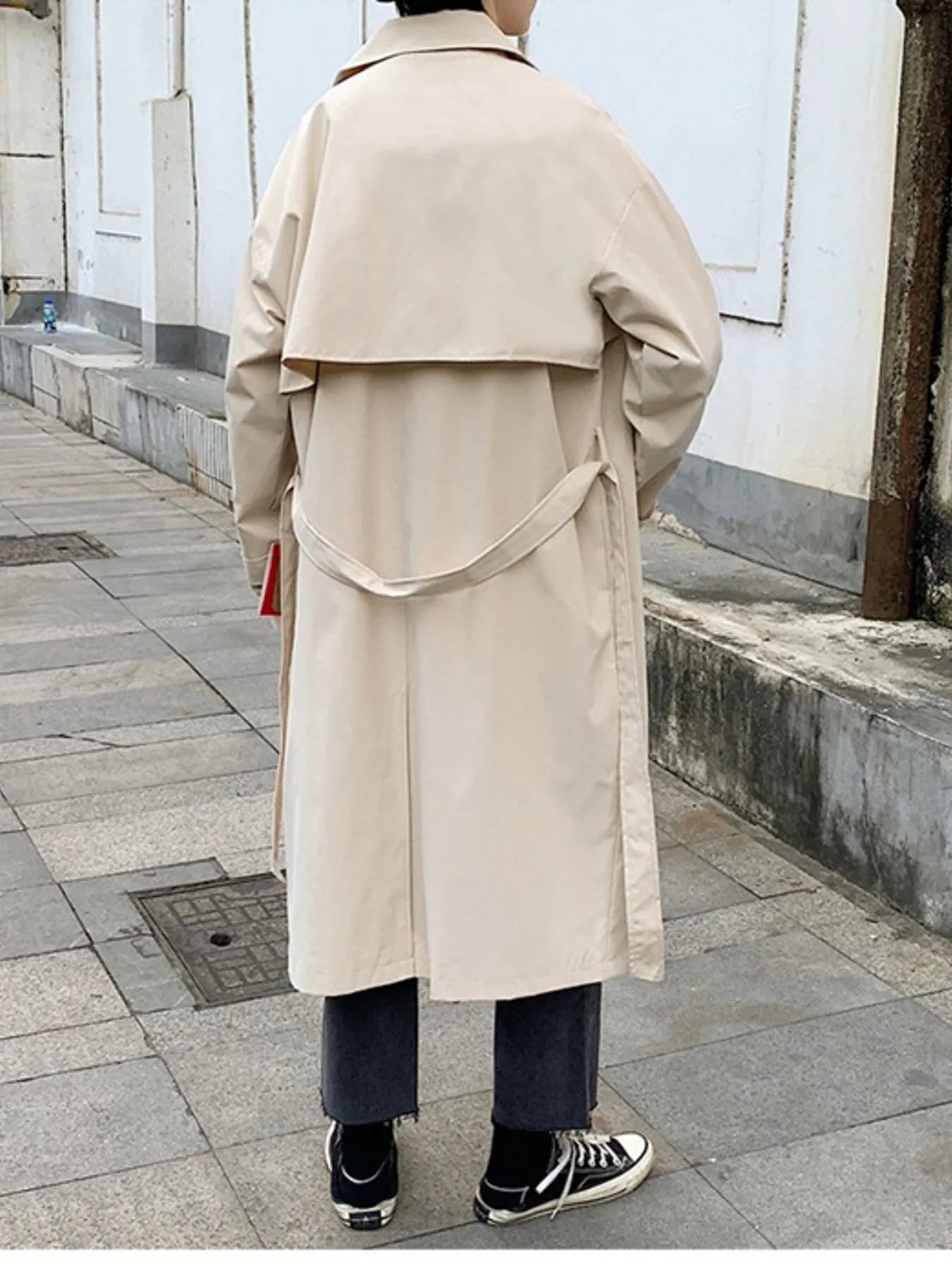 Long Sleeve Tops Trench Coat